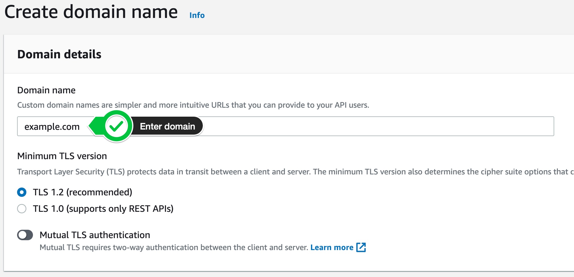 Create Domain